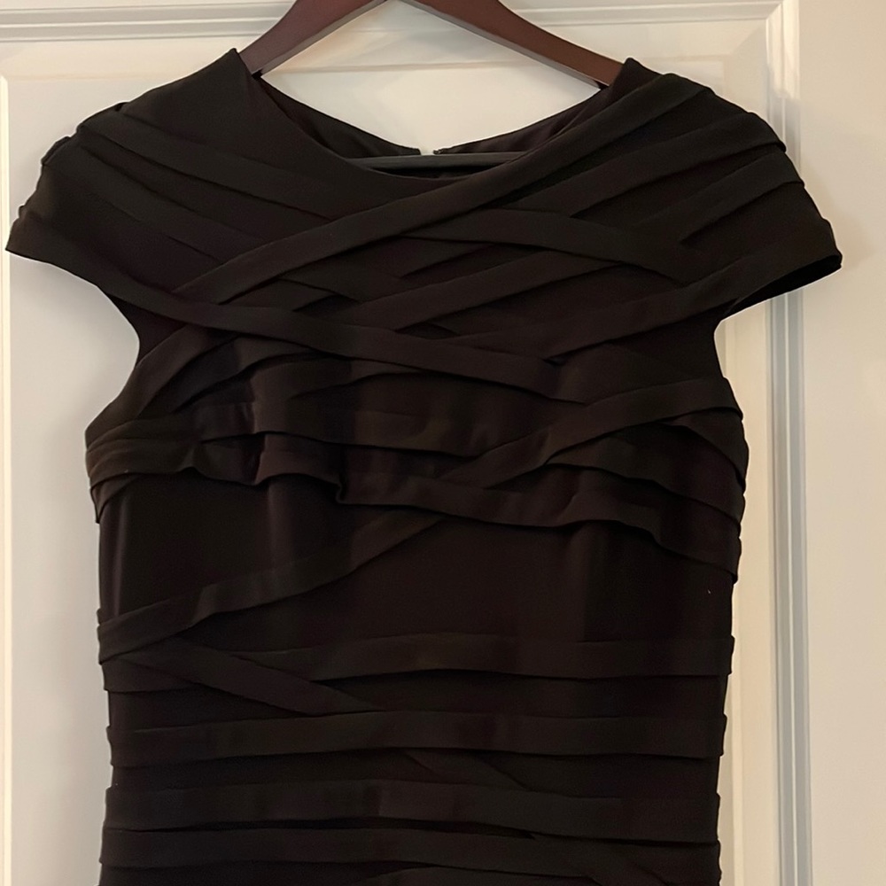 Tadashi Shoji - Black Ruched Dress